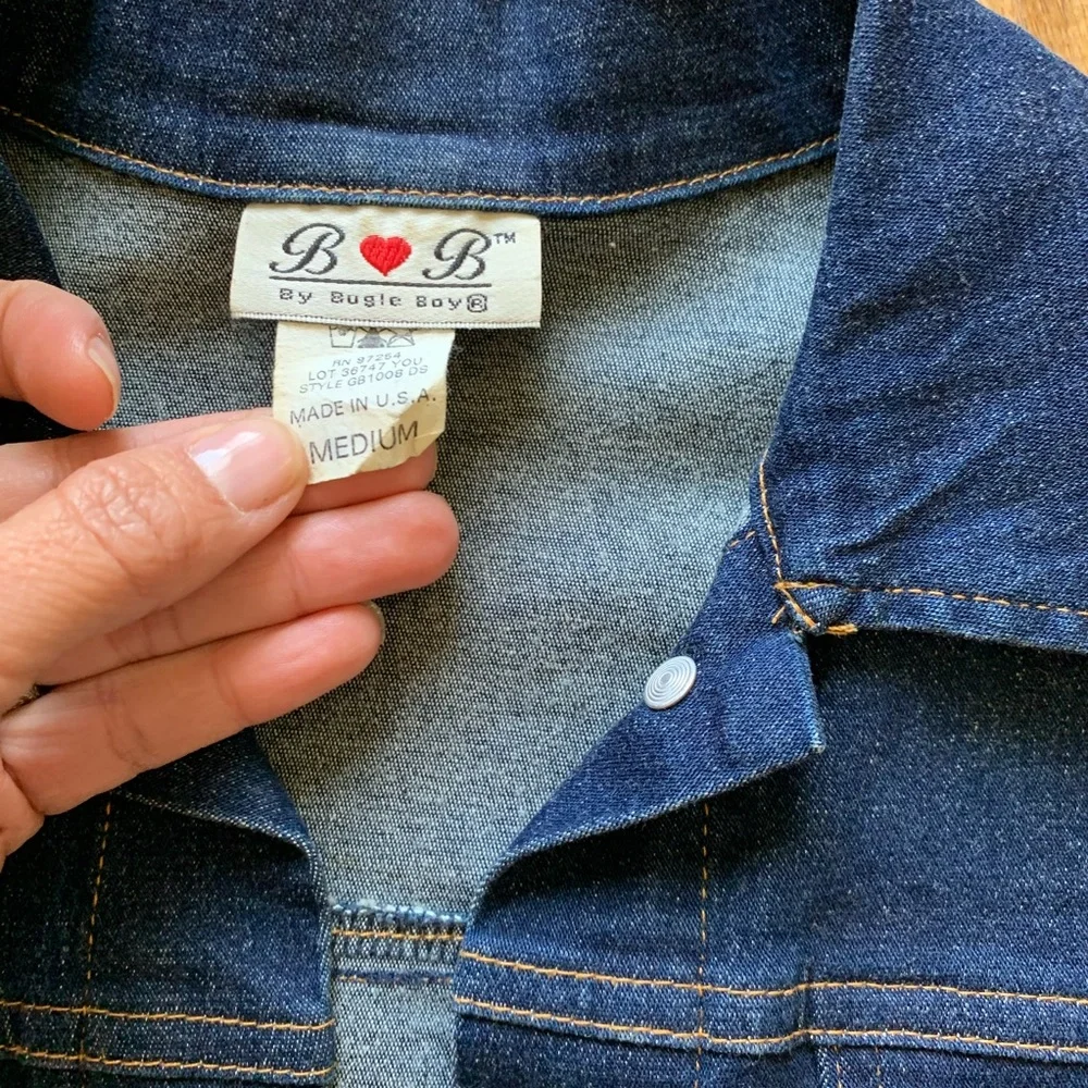 BUGLE BOY crop Blue denim jacket